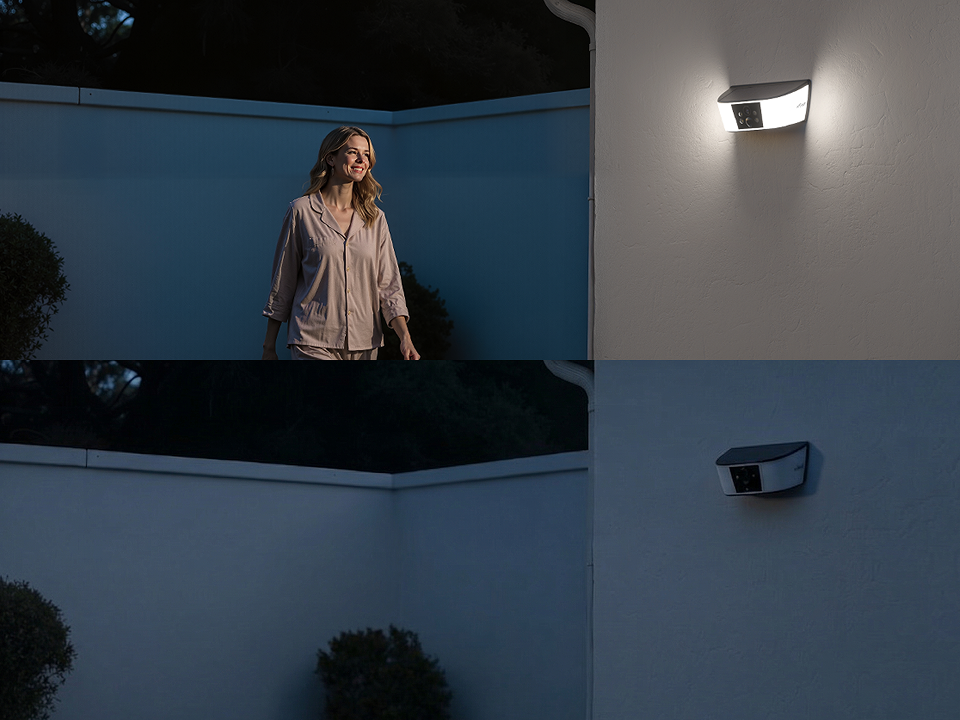 ieGeek Cámara solar con luz de pared S4 image 3