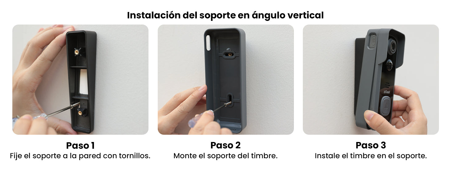 nstalación del soporte angular vertical