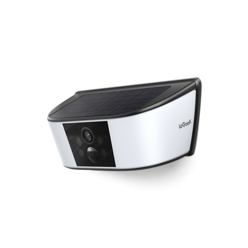 ieGeek Cámara solar con luz de pared S4