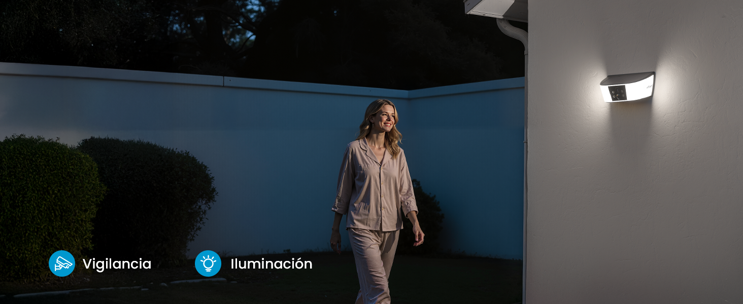 Cámara y luz 2 en 1